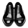 Sleek Black Patent Leather Dress Shoes