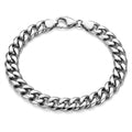 Polished Stainless Steel Curb Chain Bracelet