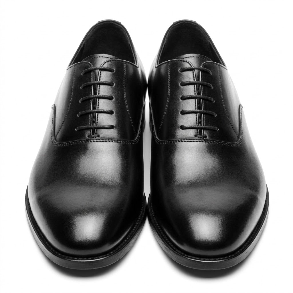 Classic Black Leather Oxford Shoes