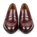 Elegant Burgundy Leather Loafers