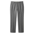 Regular Fit Grey Wool-Blend Trousers